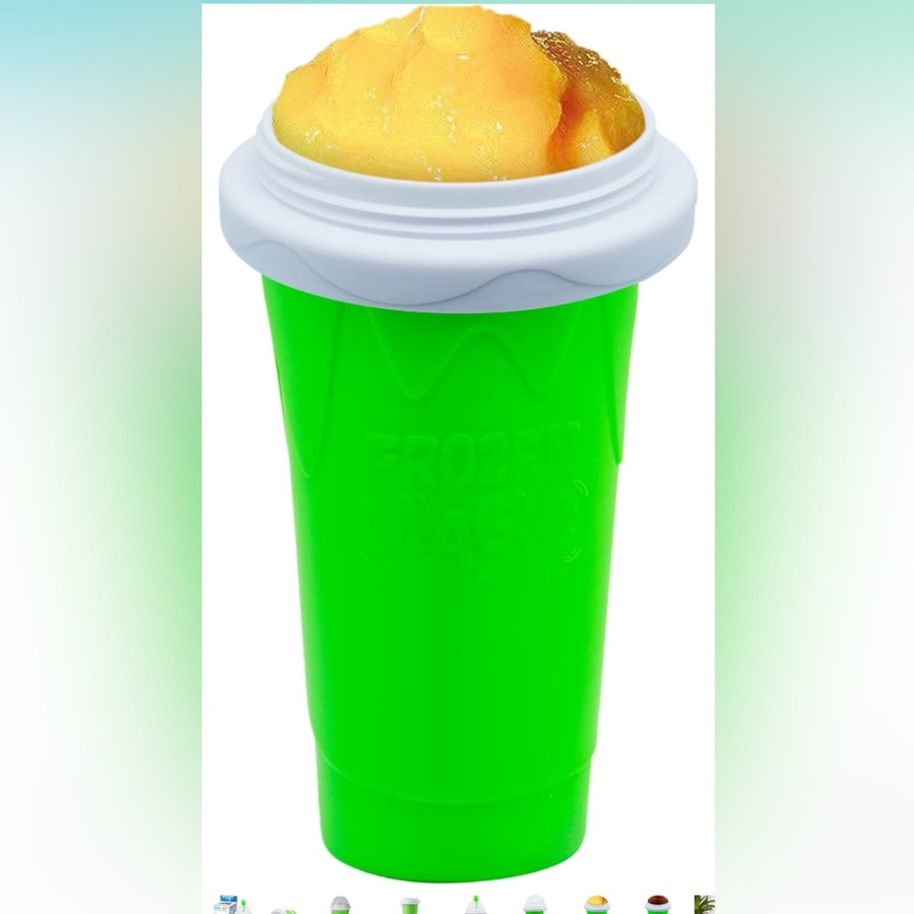 Slushy Maker Cup Slushie Cup Maker Milk Cola Juice Squeeze Magic Quick Freeze - Picture 7 of 8